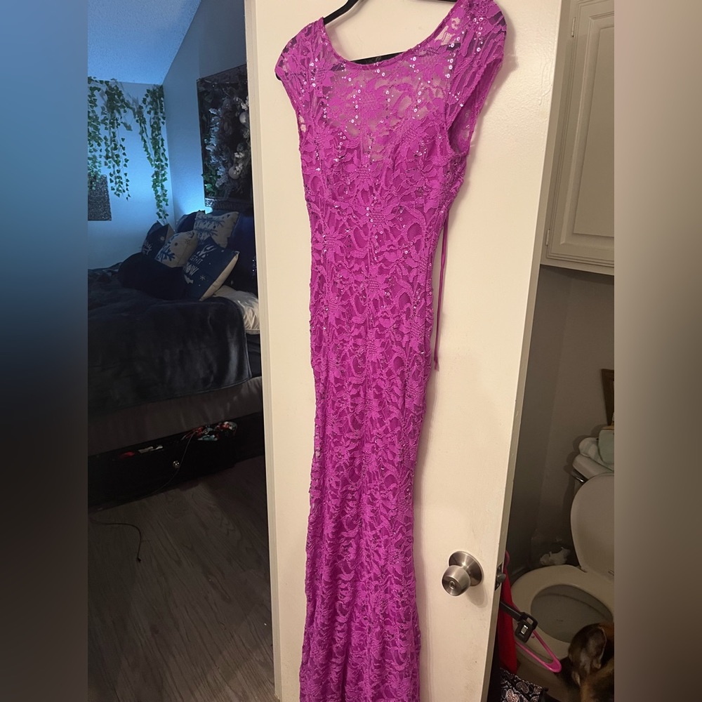 Purple formal dress